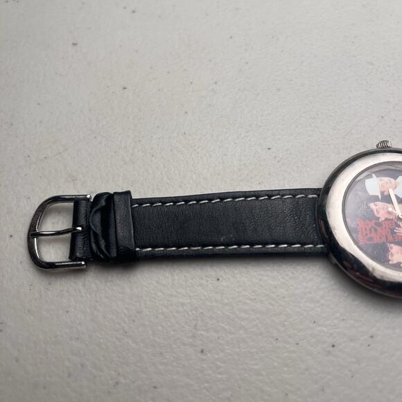 New Kids On the Block Watch Leather Strap Jacques Farel NKOTB Needs Battery 90s - Picture 12 of 16